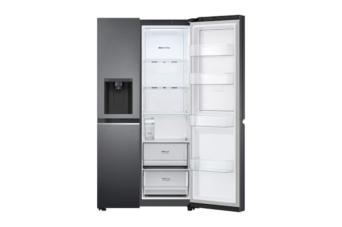 LG [Subscribe] 635L Side-by-Side Fridge in Matte Black Finish, GC-J257SQNW