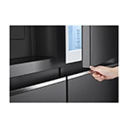 LG [RENTAL] 635L Side-by-Side Fridge in Matte Black Finish, GC-J257SQNW