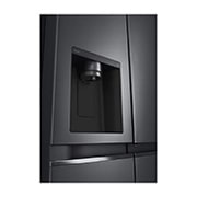 LG [RENTAL] 635L Side-by-Side Fridge in Matte Black Finish, GC-J257SQNW