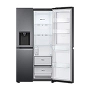 LG [RENTAL] 635L Side-by-Side Fridge in Matte Black Finish, GC-J257SQNW
