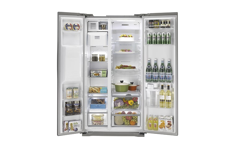 LG IEC Gross 567L PLATINUM SILVER NON PLUMBING WATER DISPENSER SIDE BY SIDE, GC-L207GLXV