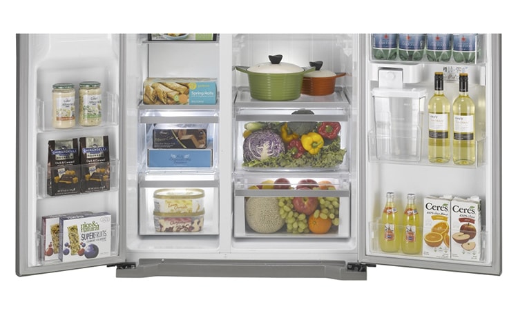 LG IEC Gross 567L PLATINUM SILVER NON PLUMBING WATER DISPENSER SIDE BY SIDE, GC-L207GLXV
