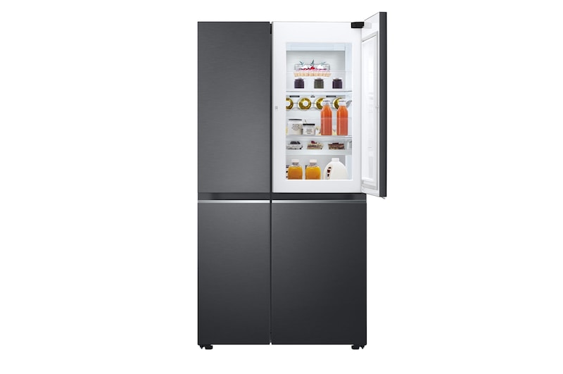 LG 694L Side-by-Side Fridge with Door-in-Door™ in Matte Black Finish , GC-M257CQFL