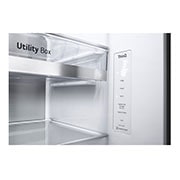 LG 694L Side-by-Side Fridge with Door-in-Door™ in Matte Black Finish , GC-M257CQFL