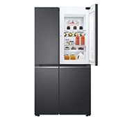 LG 694L Side-by-Side Fridge with Door-in-Door™ in Matte Black Finish , GC-M257CQFL