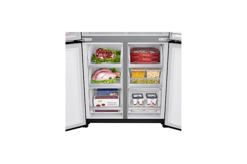 LG 458L Slim French Door Fridge with InstaView Door-in-Door™ in Matte Black Finish, GC-Q22FTQEB