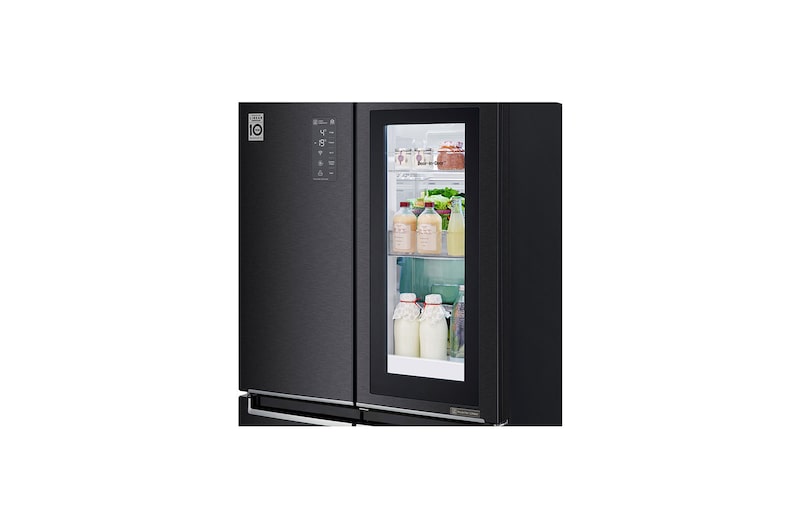 LG 458L Slim French Door Fridge with InstaView Door-in-Door™ in Matte Black Finish, GC-Q22FTQEB