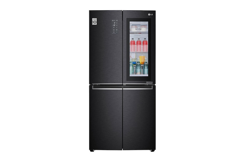 LG 458L Slim French Door Fridge with InstaView Door-in-Door™ in Matte Black Finish, GC-Q22FTQEB