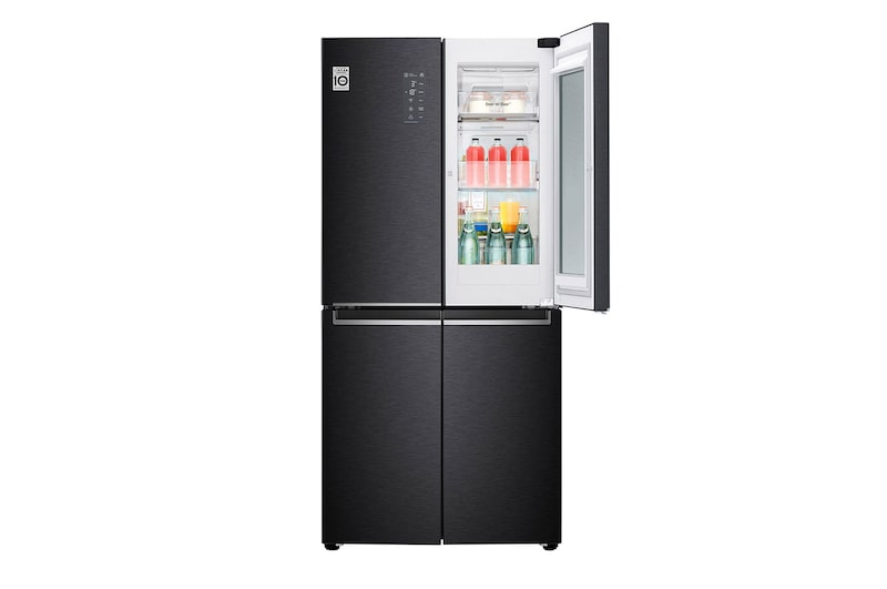LG 595L Slim French Door Fridge with InstaView Door-in-Door™ in Matte Black Finish, GC-Q22FTQKL