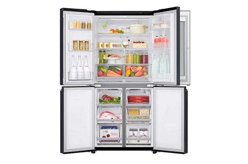 LG 595L Slim French Door Fridge with InstaView Door-in-Door™ in Matte Black Finish, GC-Q22FTQKL
