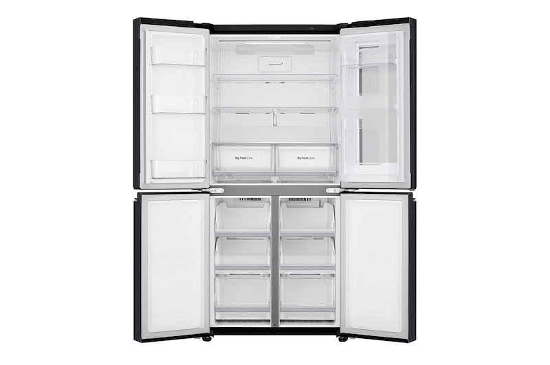 LG 595L Slim French Door Fridge with InstaView Door-in-Door™ in Matte Black Finish, GC-Q22FTQKL