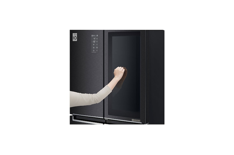 LG 595L Slim French Door Fridge with InstaView Door-in-Door™ in Matte Black Finish, GC-Q22FTQKL