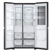 LG 655L Side-by-Side Fridge with InstaView Door-in-Door™ in Matte Black Finish, GC-Q257CQFL