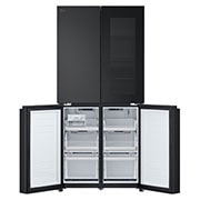 LG 431L French Door Fridge with InstaView in Black Steel Finish, GC-V22FFQMB