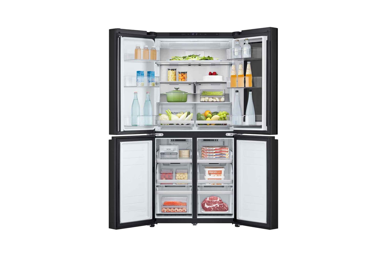 front door open with food