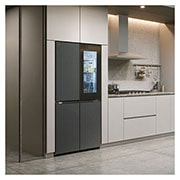LG 601L French Door Fridge with InstaView in Matte Black Finish, GC-V24FFCHB