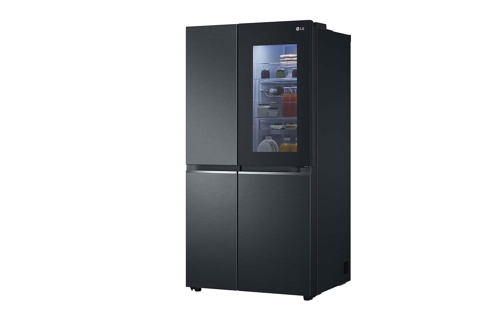 LG 655L Side by Side Fridge in Matte Black Finish, GC-V257CQFW