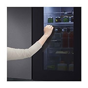 LG 655L Side by Side Fridge in Matte Black Finish, GC-V257CQFW