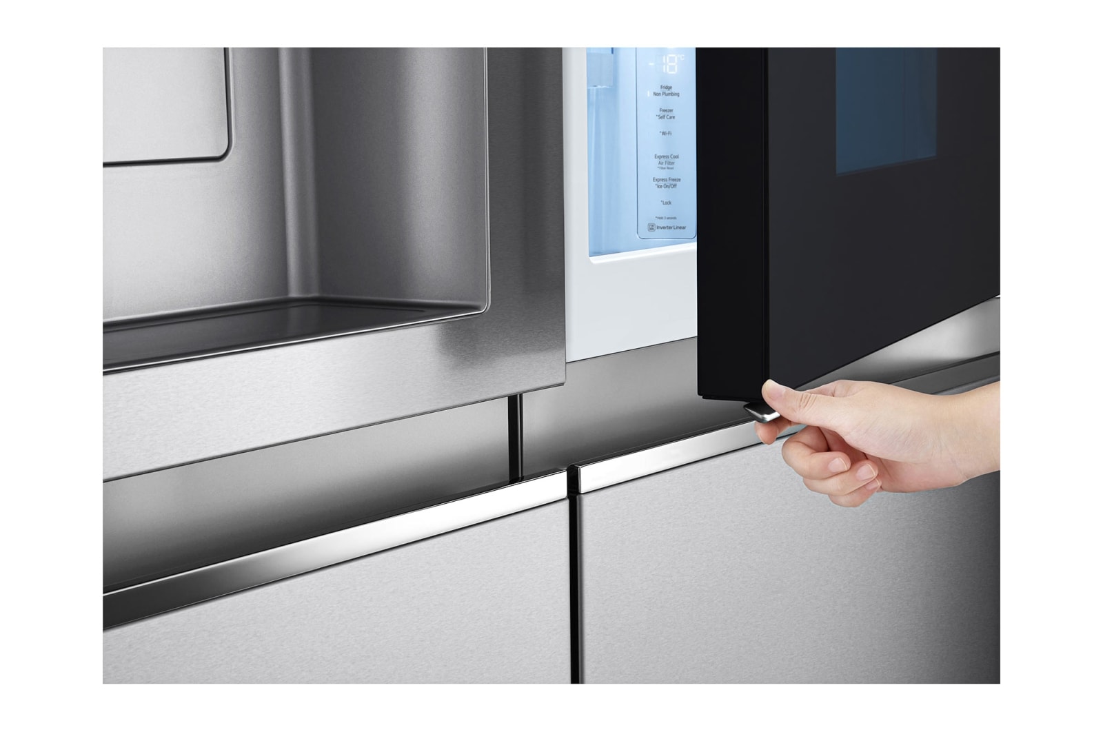 LG 674L Side-by-Side Fridge with InstaView & Door-in-Door™ in Noble Steel Finish , GC-X257CSES