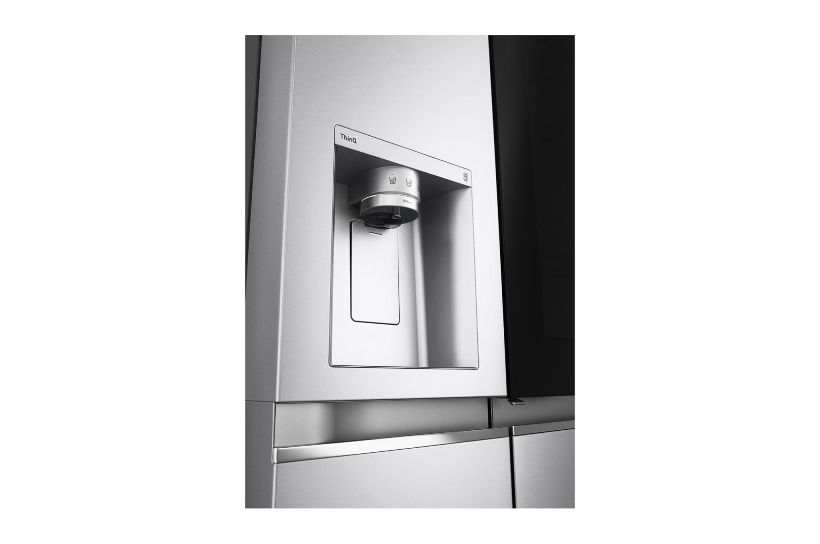 LG 674L Side-by-Side Fridge with InstaView & Door-in-Door™ in Noble Steel Finish , GC-X257CSES