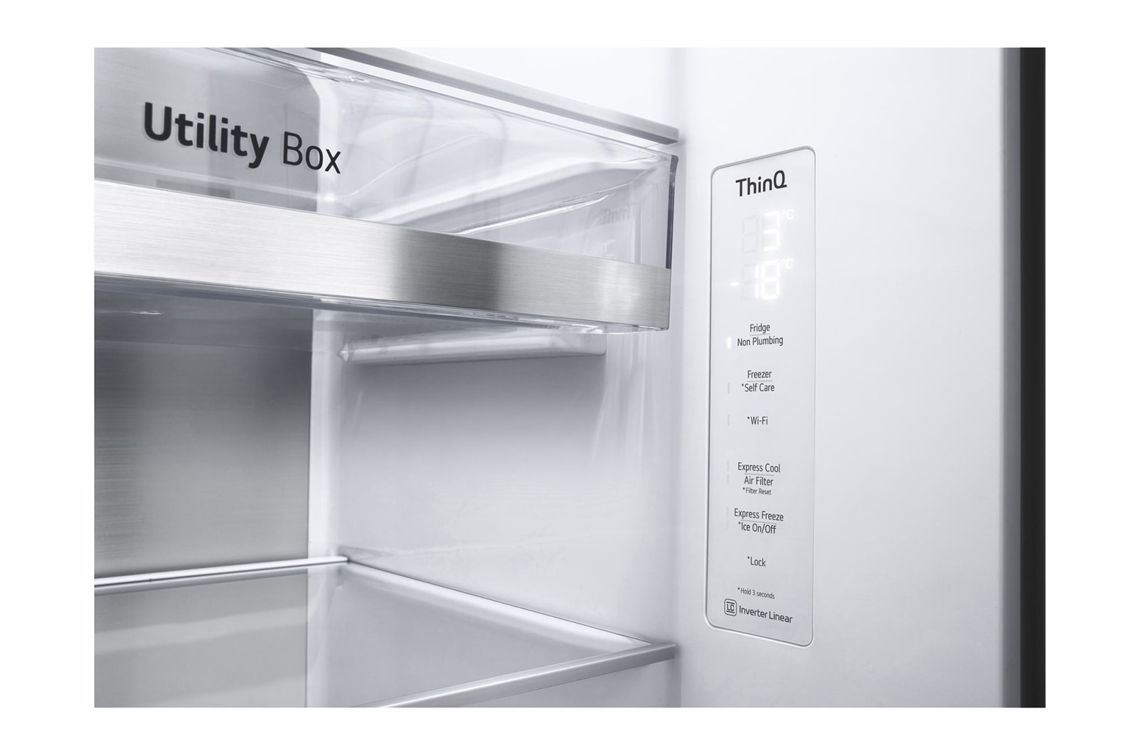 LG 674L Side-by-Side Fridge with InstaView & Door-in-Door™ in Noble Steel Finish , GC-X257CSES