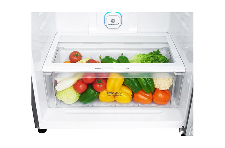 LG IEC Gross 549L Platinum Silver Top Freezer with Inverter Linear Compressor & DoorCooling+, GN-A702HLHU
