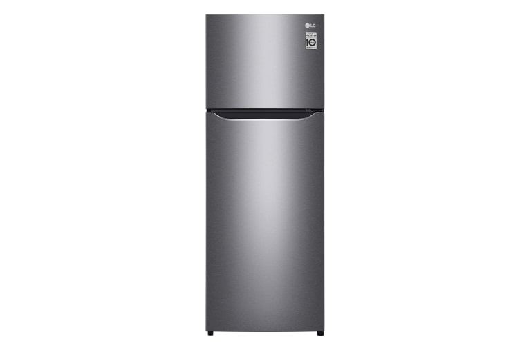 Front view of 225L Top Freezer Fridge in Dark Graphite Steel GN-B222SQBB