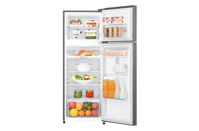 LG 225L Top Freezer Fridge in Dark Graphite Steel, GN-B222SQBB
