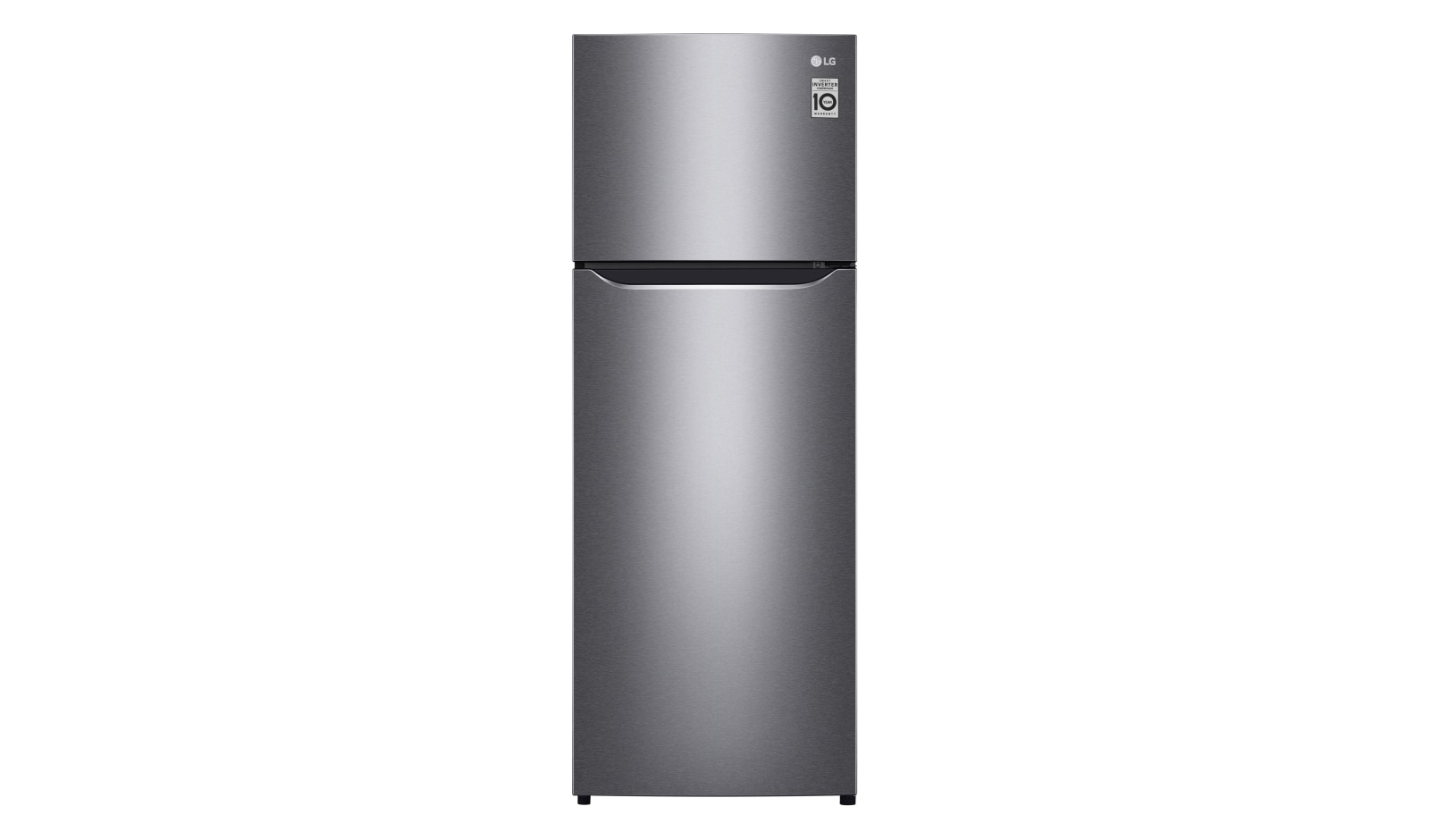 Front view of 225L Top Freezer Fridge in Dark Graphite Steel GN-B222SQBB