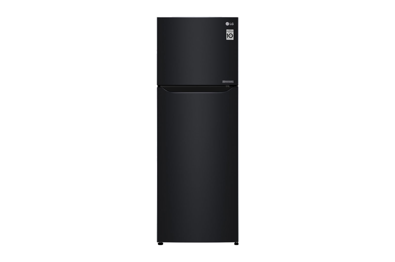 Front view of 225L Top Freezer Fridge in Western Black Finish GN-B222SQWB
