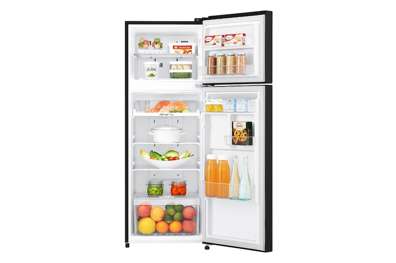 LG 225L Top Freezer Fridge in Western Black Finish, GN-B222SQWB