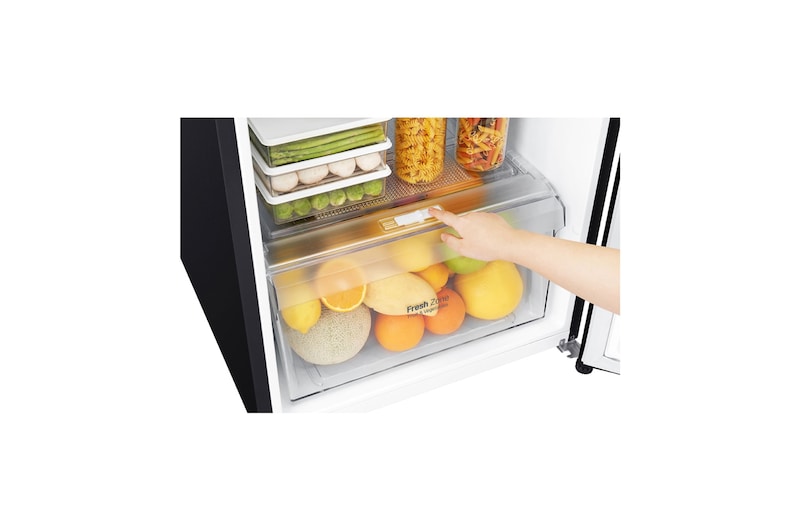 LG 225L Top Freezer Fridge in Western Black Finish, GN-B222SQWB