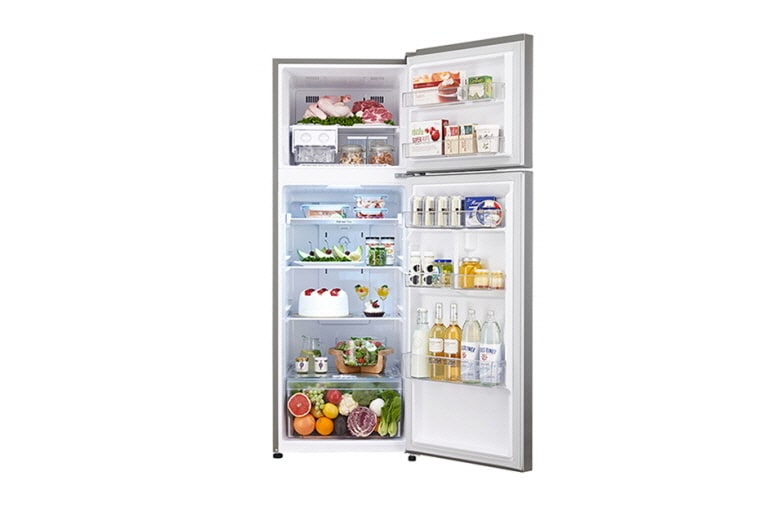 LG IEC Gross 272L Platinum Silver Top Mount Fridge, GN-B272SLCR