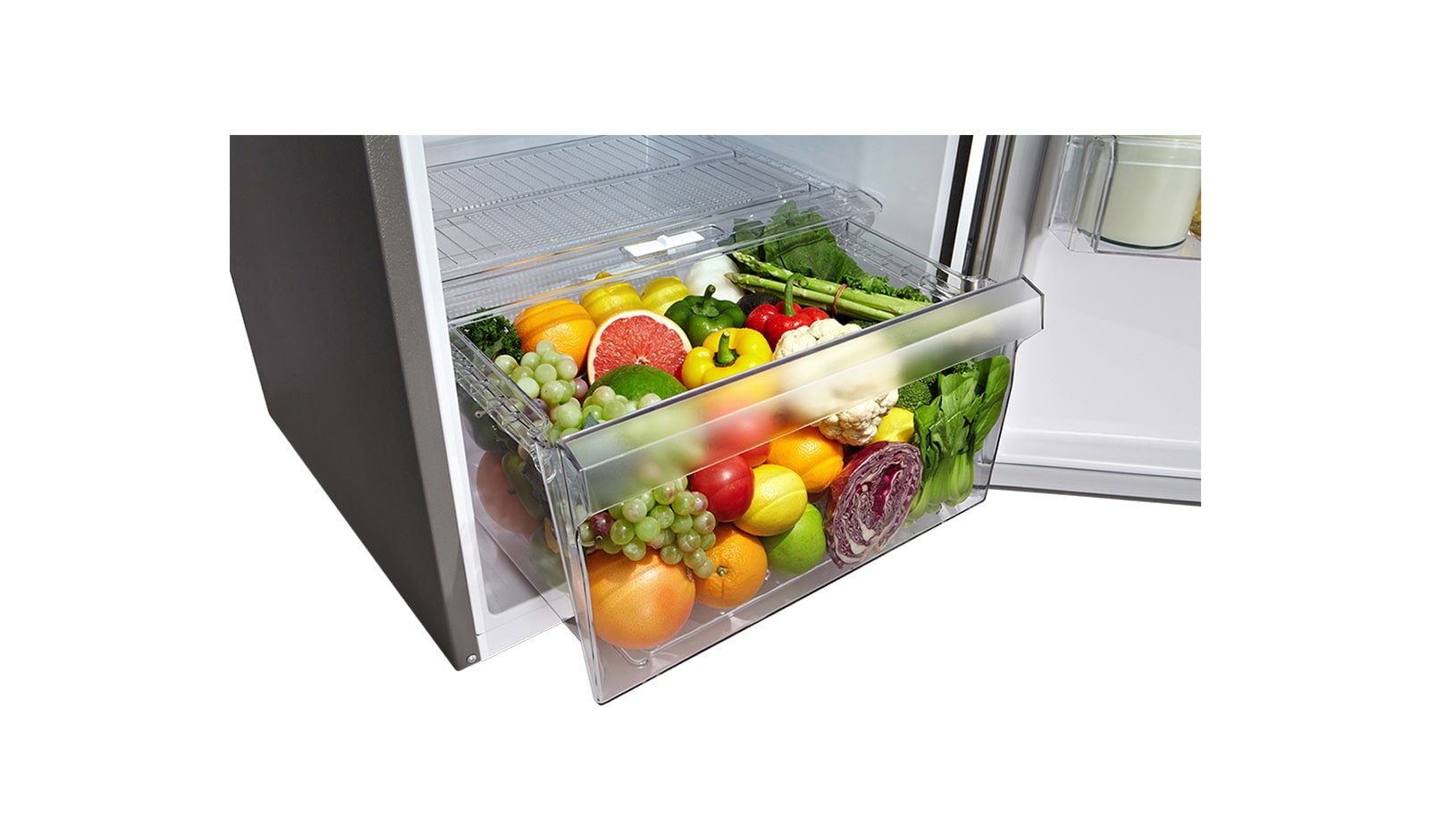LG IEC Gross 272L Platinum Silver Top Mount Fridge, GN-B272SLCR