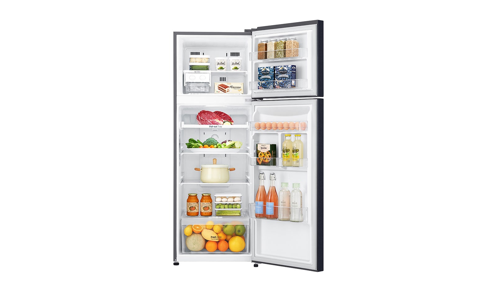 LG IEC Gross 333L Dark Blue Top Freezer with Inverter Linear Compressor & DoorCooling+, GN-C372SQCN