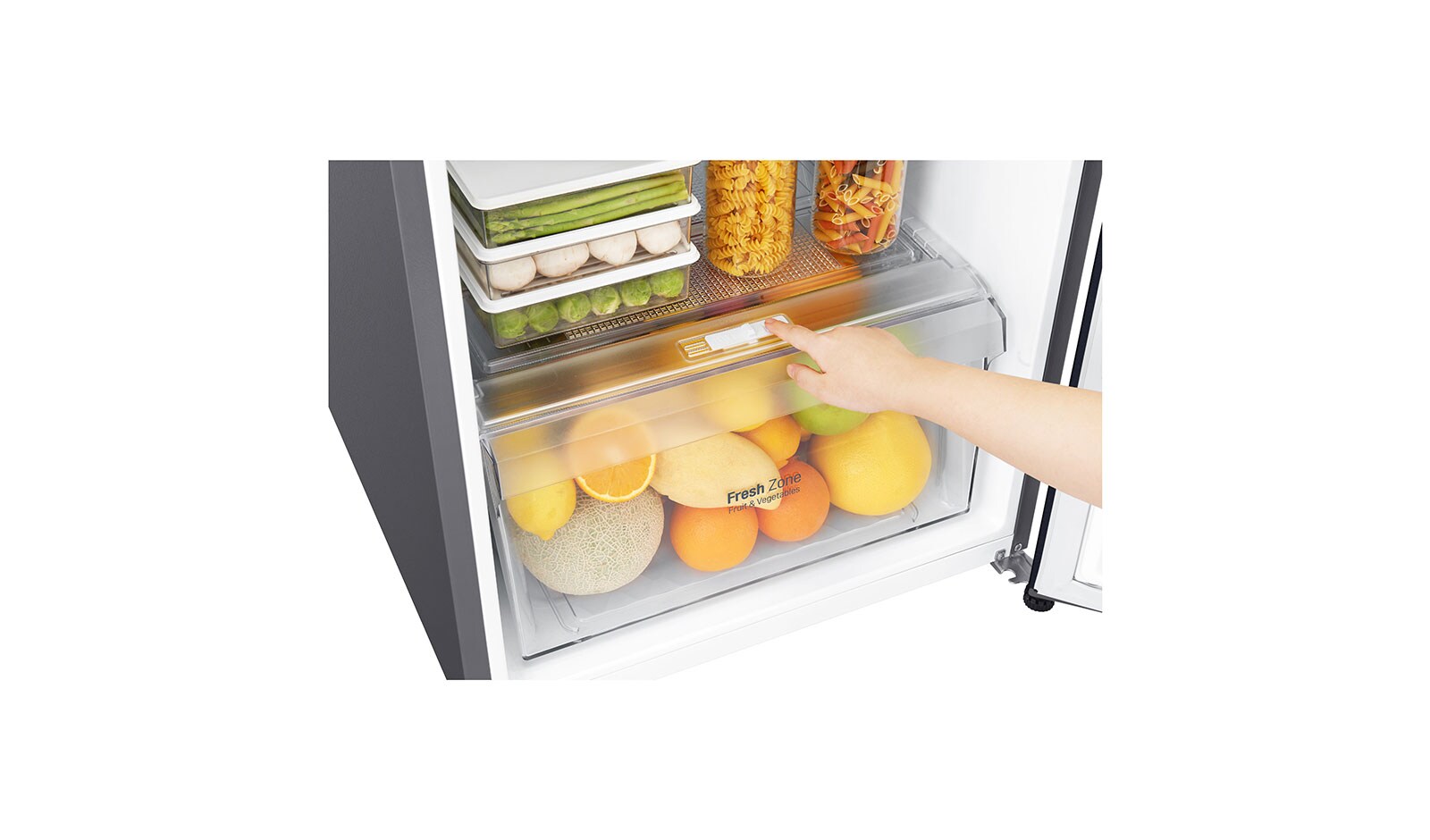 LG IEC Gross 333L Dark Blue Top Freezer with Inverter Linear Compressor & DoorCooling+, GN-C372SQCN
