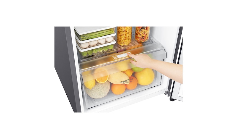 LG IEC Gross 333L Dark Blue Top Freezer with Inverter Linear Compressor & DoorCooling+, GN-C372SQCN