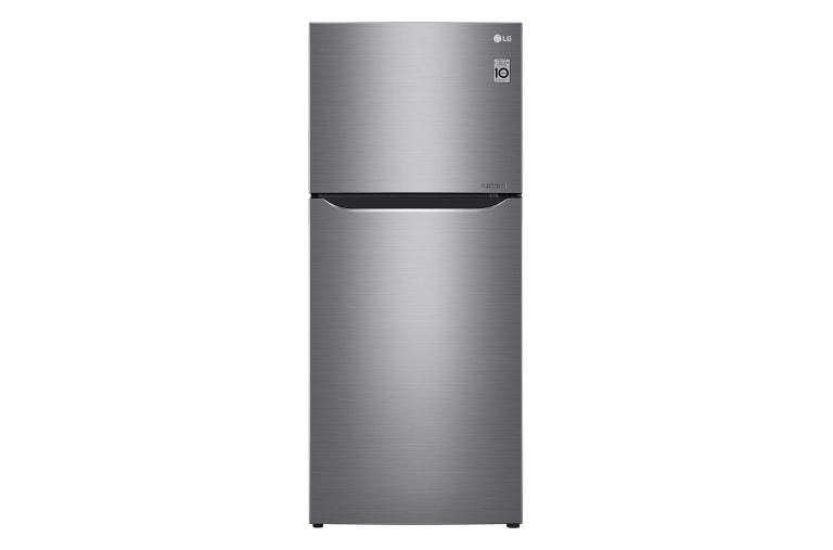Front view of IEC Gross 427L Platinum Silver Top Freezer with Inverter Linear Compressor &amp; DoorCooling&#43; GN-C422SLCU