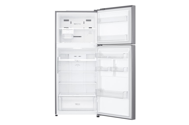 LG IEC Gross 427L Platinum Silver Top Freezer with Inverter Linear Compressor & DoorCooling+, GN-C422SLCU