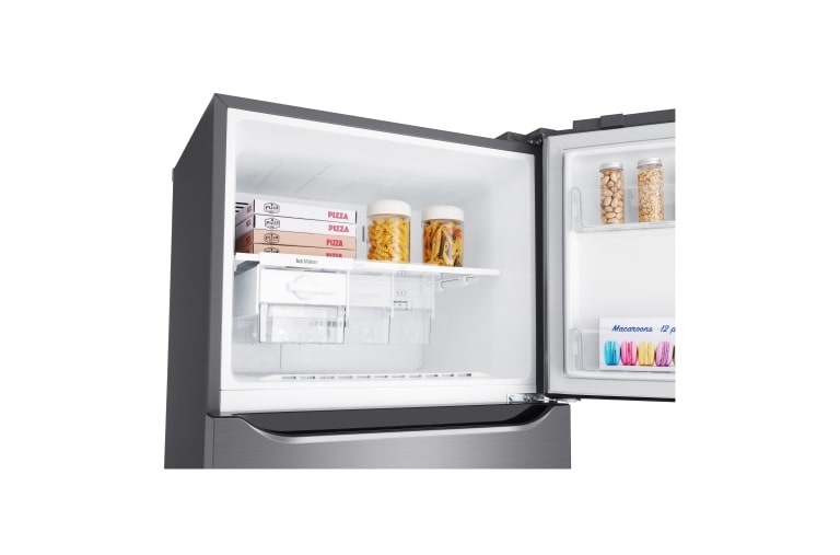 LG IEC Gross 427L Platinum Silver Top Freezer with Inverter Linear Compressor & DoorCooling+, GN-C422SLCU