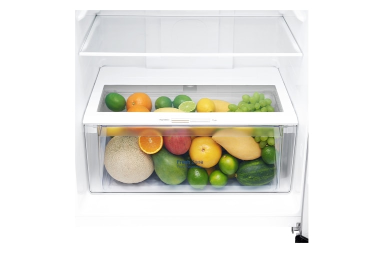 LG IEC Gross 427L Platinum Silver Top Freezer with Inverter Linear Compressor & DoorCooling+, GN-C422SLCU