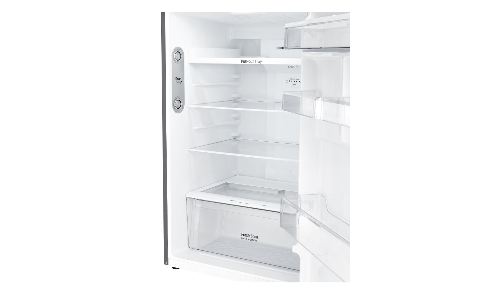 LG IEC Gross 427L Platinum Silver Top Freezer with Inverter Linear Compressor & DoorCooling+, GN-C422SLCU