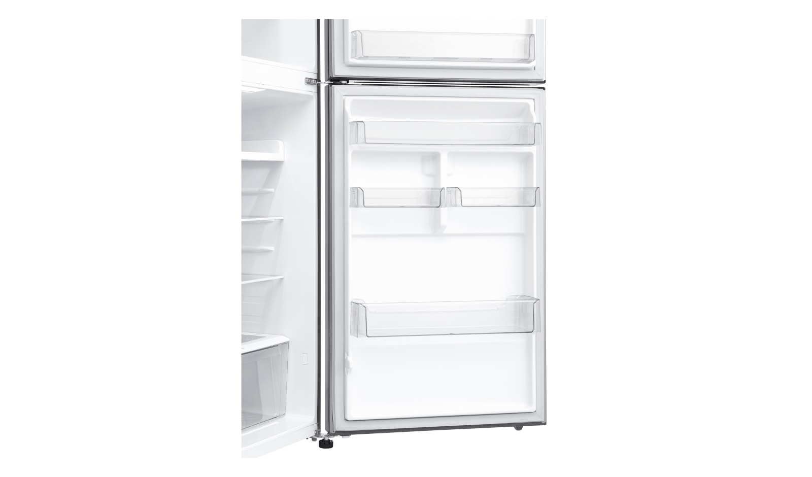 LG IEC Gross 427L Platinum Silver Top Freezer with Inverter Linear Compressor & DoorCooling+, GN-C422SLCU
