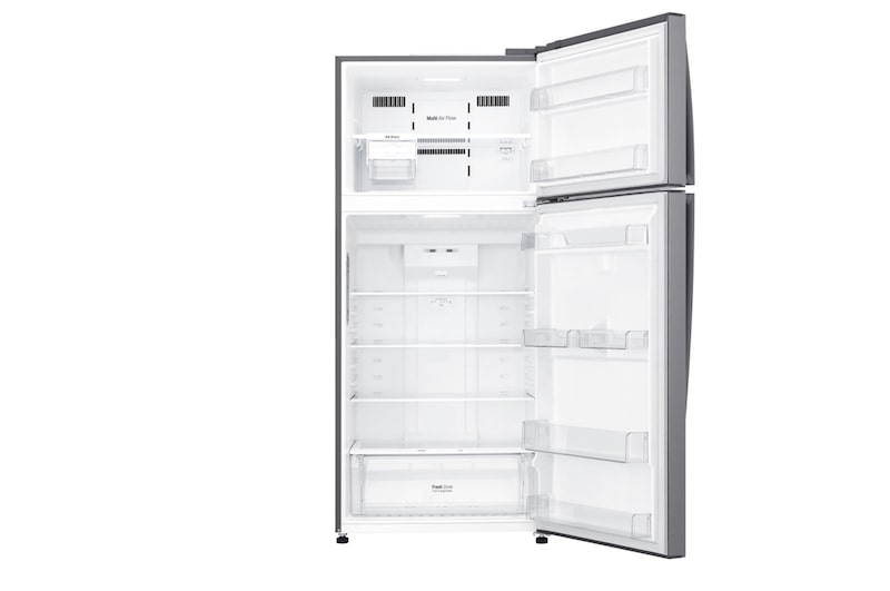 LG 516L Top Freezer Fridge in Platinum Silver Finish , GN-C602HLCM