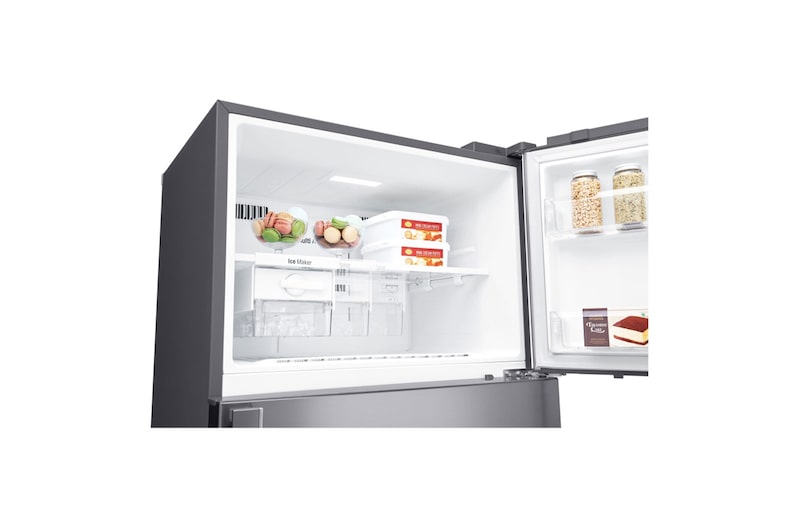 LG 516L Top Freezer Fridge in Platinum Silver Finish , GN-C602HLCM