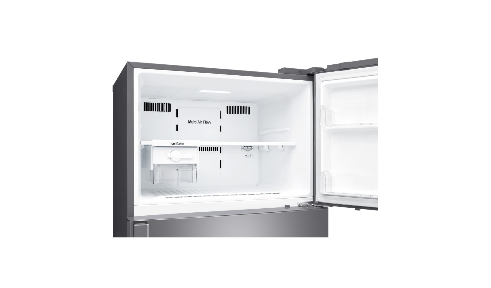LG IEC Gross 516L Platinum Silver Top Freezer with Inverter Linear Compressor & DoorCooling+, GN-C602HLCU
