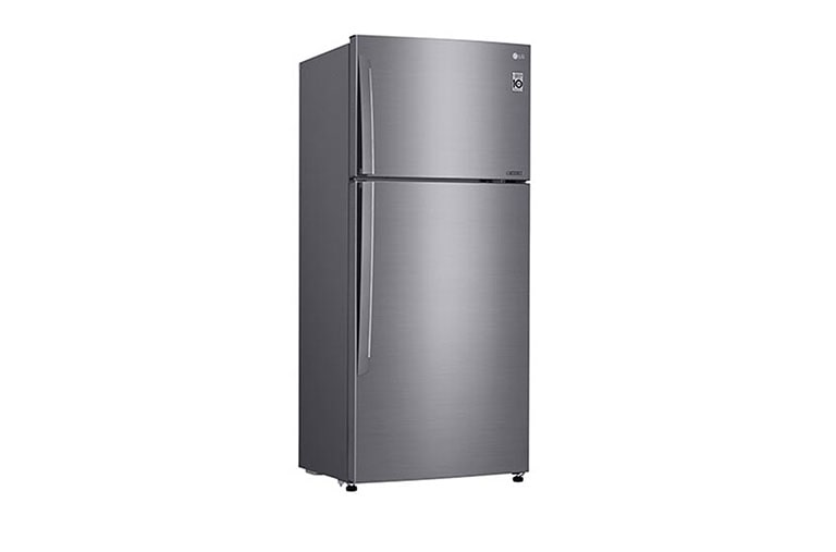 LG 547L Top Freezer Fridge in Platinum Silver Finish , GN-C702HLCC