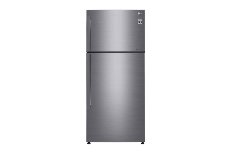 LG 547L Top Freezer Fridge in Platinum Silver Finish , GN-C702HLCC
