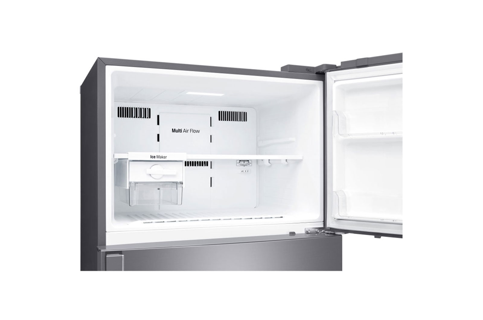 LG 547L Top Freezer Fridge in Platinum Silver Finish , GN-C702HLCC