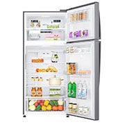 LG 547L Top Freezer Fridge in Platinum Silver Finish , GN-C702HLCC